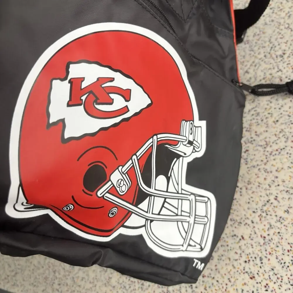NWT Vintage 90s KANSAS CITY CHIEFS Football Duffle Gym Bag Carry Strap NFL New